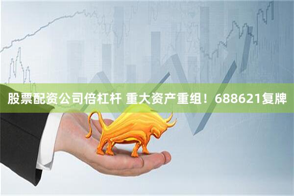 股票配资公司倍杠杆 重大资产重组！688621复牌
